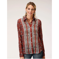 Roper Women's Studio West L/Sleeve Shirt Rust