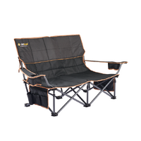 Oztrail Fireside Double Chair - Black