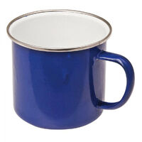 CAMPFIRE PREMIUM 9CM ENAMEL MUG - BLUE