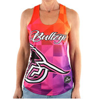 Bullzye Women's Ripple Singlet Flame