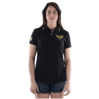 Bullzye Womens Wings S/S Polo