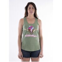 Bullzye Womens Bloom Singlet