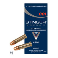 CCI 22LR STINGER 32GR CPHP 1640FPS