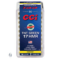 CCI 17HMR TNT GREEN 16GR HP 2500FPS