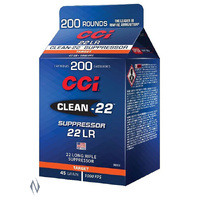 CCI 22LR CLEAN-22 SUPPRESSOR 45GR LRN 200 RND POUR PACK 1000FPS