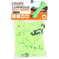 Wildtrak Guy Rope 4pk 3m x 3mm Luminous