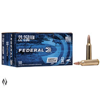 FEDERAL 22-250 REM 50GR JHP AE VARMINT 50PK