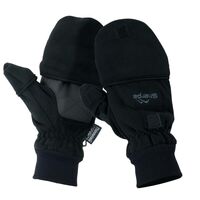 Sherpa Gloves Mitt Convertible Black