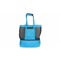 Good Vibes 2 in 1 Beach Cooler Bag Blue