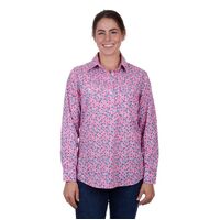 Hard Slog Women's Flora Half Placket Long Sleeve Shirt