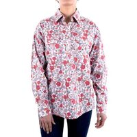 Hard Slog Women's Clementine Half Button Long Sleeve Shirt 