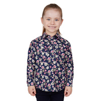 Hard Slog Girl's Rose half Placket Long Sleeve