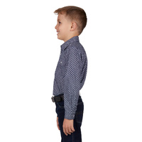 Hard Slog Boy's Quin Half Placket Long Sleeve Shirt