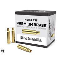 NOSLER PREMIUM BRASS 6.5X55 SWEDISH 50PK