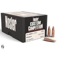 NOSLER 224 69GR HPBT CUSTOM COMP 100PK