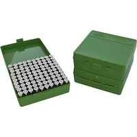 MTM Case-Gard Green 9mm Ammo Box 100 Round Green