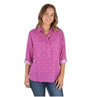 Pure Western Women's Callie Print 3/4 Sleeve Shirt