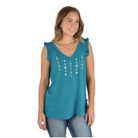 Pure Western Womens Patty Woven Tank