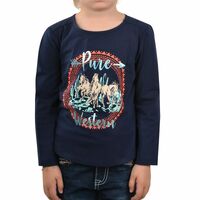 Pure Western Girl's Minnie Long Sleeve Tee