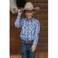 Pure Western Boy's Bolt Check L/Sleeve Shirt