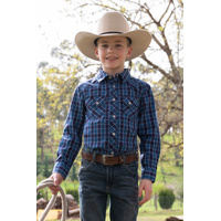 Pure Western Boys Rowan Check Shirt