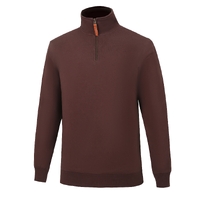 Pilbara Men's Zipper C/F Fleece Pullover Coffee