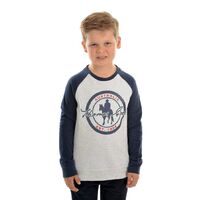 Thomas Cook Boy's Raglan Logo Long Sleeve Tee