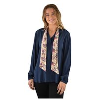 Thomas Cook Women's Scarf L/Sleeve Blouse