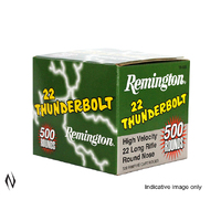 REMINGTON 22LR 40GR HV RN THUNDERBOLT 500 PK 1255FPS