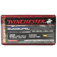 Winchester Subsonic 22LR 40gr HP