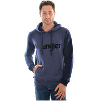 Wrangler Men's Logo Pullover Hoodie Navy Marle