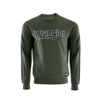 Wrangler Men's Ryder Logo Crew Long Sleeve