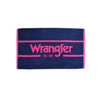 Wrangler Signature Towel - Navy/Pink