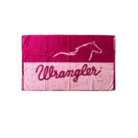 Wrangler Running Horse Towel - Pink/Pink