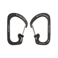 SlideLock Carabiner Alum #3 - Charcoal