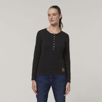 Hard Yakka Women's Sherpa Henley Long Sleeve