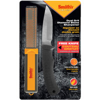 Smith's Diamond Stone Sharpener with Knife Combo