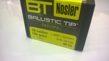 Picture of Nosler Ballistic Tip Hunting 30cal .308 150grain