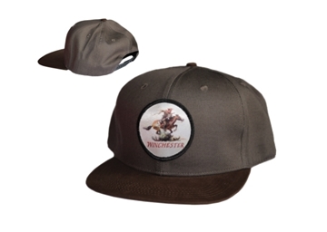 Picture of Winchester Snap Back Print Badge Charcoal Cap