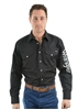 Picture of Wrangler Men's Logo Rodeo l/sleeve Shirt Black