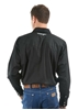 Picture of Wrangler Men's Logo Rodeo l/sleeve Shirt Black