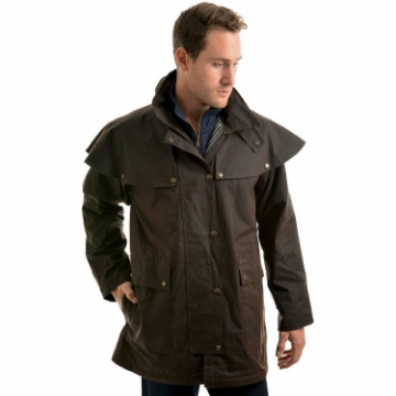 Picture of Thomas Cook High Count Pro Oilskin Short Coat Mulch