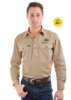 Picture of Hard Slog Mens Half Placket Light Cotton Shirt - Coolgardie Muster