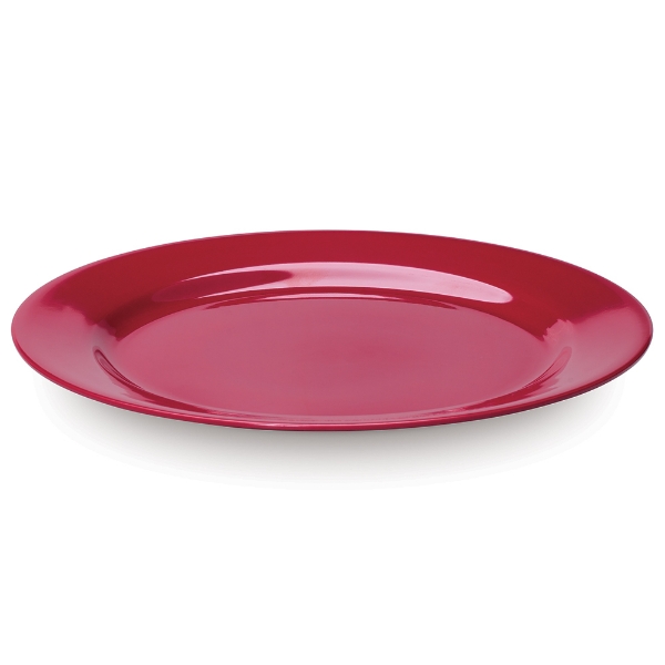 Picture of Campfire Melamine Dinner Plate - Burgundy