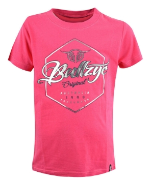 Picture of Bullzye Girls Hex Tee Pink