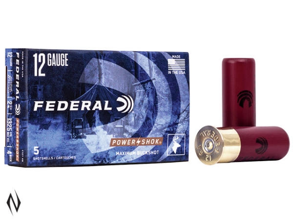 Picture of FEDERAL 12G 4 BUCK 27 PELLET 1325 FPS