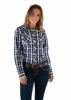 Picture of Wrangler Women's Jaclyn Check Long Sleeve Shirt