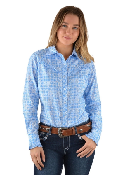Picture of Pure Western Women's Kira Print L/Sleeve Shirt