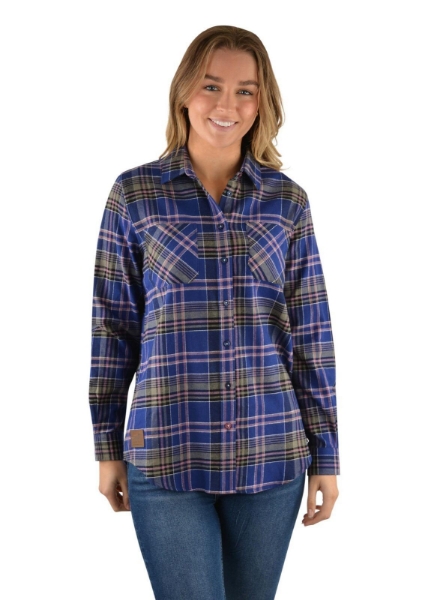 Picture of Thomas Cook Women's Dunkeld L/S Flannel Shirt Twilight Blue