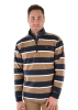 Picture of Thomas Cook Men's Sutherland Stripe Quarter Zip Rugby